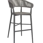 Madrid High Stool (Grey) Grey / PL Rope / EPC Aluminium