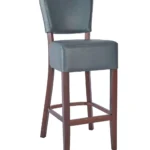 Trent High Stool UPH - Walnut / Grey