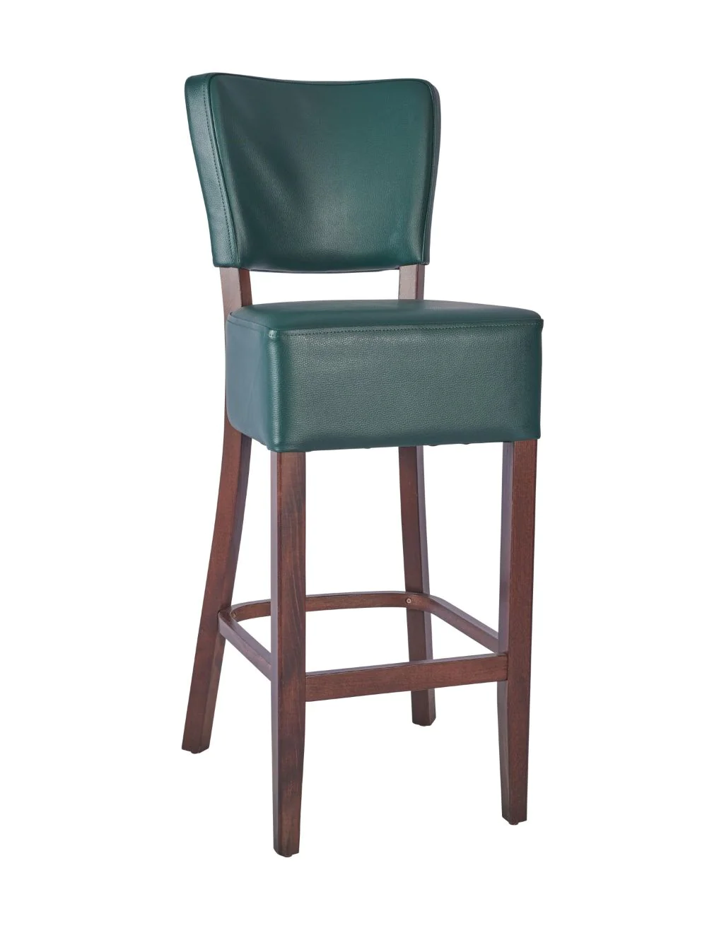 68237_trent_hs_moss_green_1_copy.webp Trent High Stool UPH - Walnut / Moss Green - Image 1