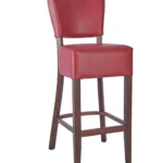 TTrent High Stool UPH - Walnut / Wine