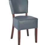 Trent Side Chair UPH - Walnut / Grey Upholstered - Grey