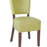 Trent Side Chair UPH - Walnut / Lime Green Upholstered - Lime Green