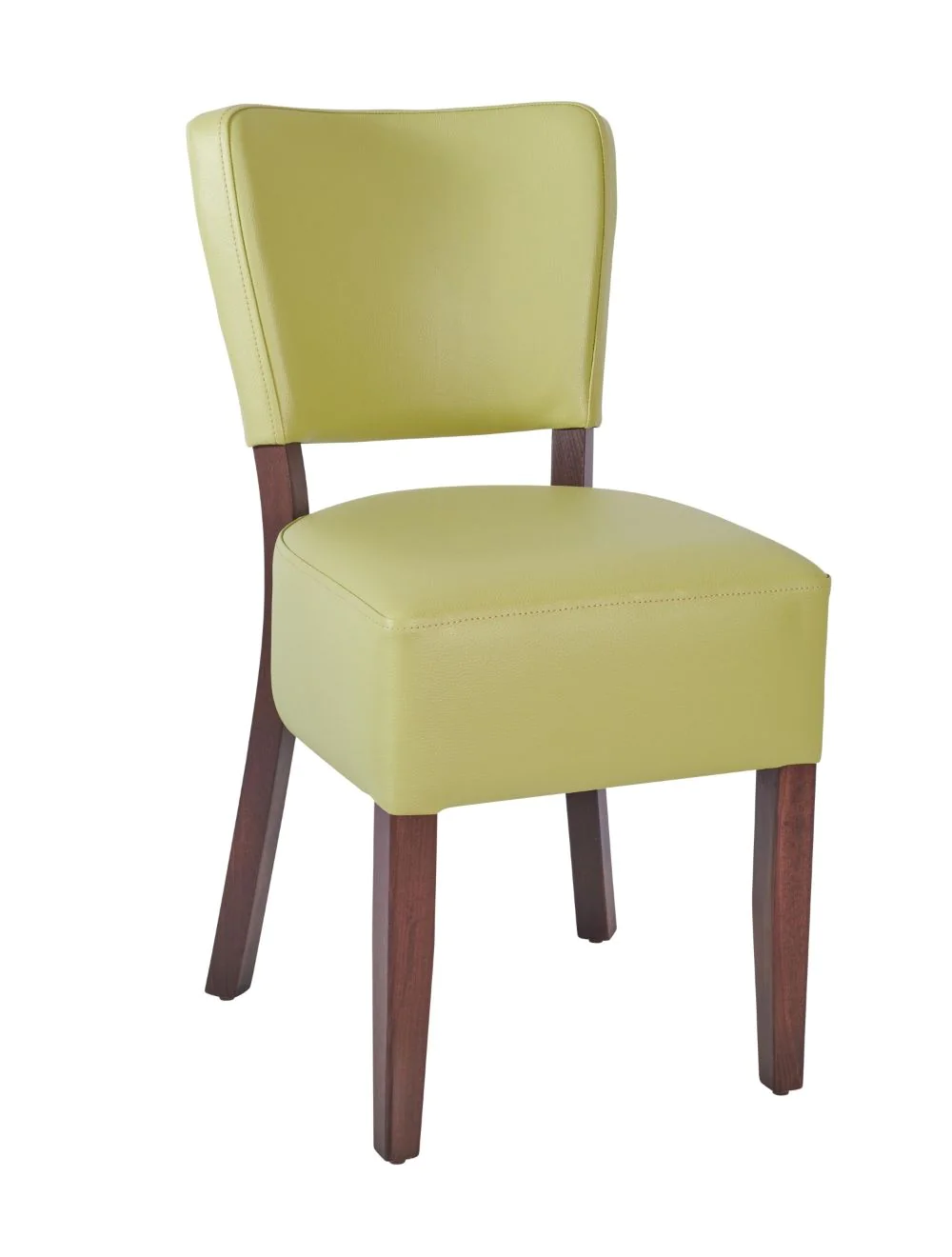 68243_trent_sc_lime_green_2_copy.webp Trent Side Chair UPH - Walnut / Lime Green Upholstered - Lime Green - Image 1