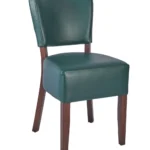 Trent Side Chair UPH - Walnut / Moss Green