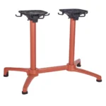 Altea Table Base - Twin Pedestal  Copper Brown