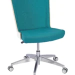Skapa Side Chair (WHT Laminate) - 5 Star Swivel (With Gas) RFU / Aluminium