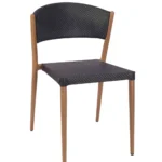 Salzburg Side Chair Textilene, Black / EPC Aluminium