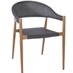 Salzburg Armchair Textilene, Black / EPC Aluminium