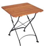 Terras 600mm SQ Table FSC Robinha Wood / EPC Black