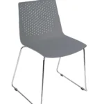 Flex Skid Side Chair Grey / Chrome