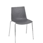 Flex 4 Leg Side Chair Grey / Chrome