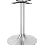 Trumpet Medium Lounge Base - Brushed Steel Finish Brushed Steel / Steel Base & Column
