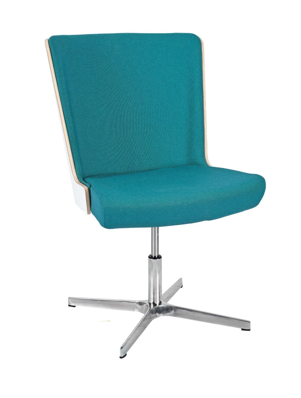 9999000skapa_side_chair_wht_laminate4_star_swivel_base_2_copy.webp Skapa Side Chair (WHT Laminate) - 4 Star Swivel (No Gas)RFU / Aluminium - Image 1