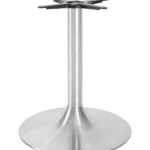Trumpet Large Lounge Base - Brushed Steel Finish Brushed Steel / Steel Base & Column