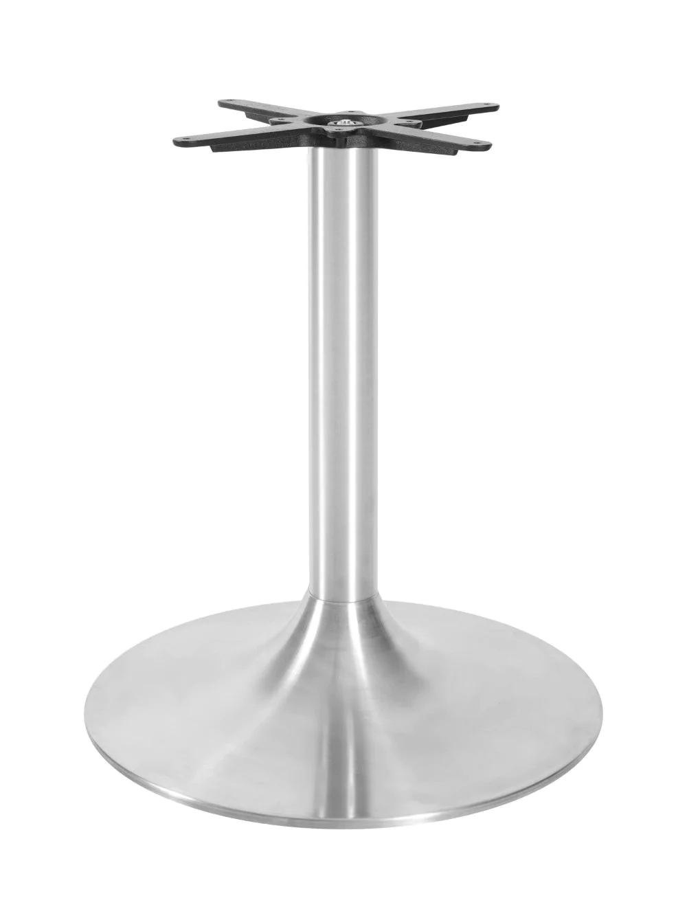 BGT63681_trumpet_dining_lrg_ss_copy_1.webp Trumpet Large Lounge Base - Brushed Steel Finish Brushed Steel / Steel Base & Column - Image 1