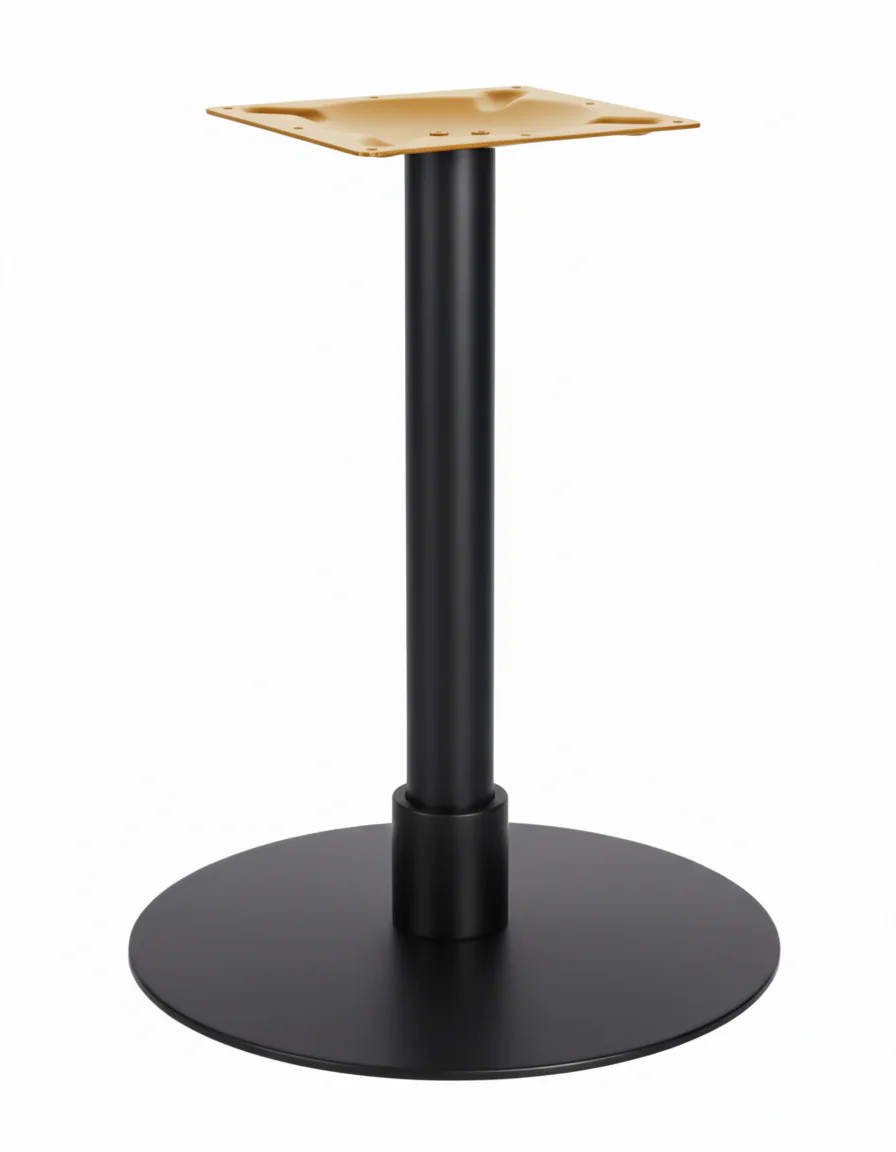 Atlas Lrg Base (Black)  Dining (Brass) 120mm Slv (Black) - Image 1