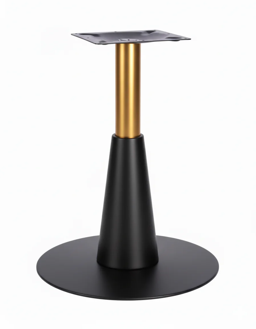Ares Lrg Base (Black)  Dining (Brass)  400mm Slv (Black) - Image 1
