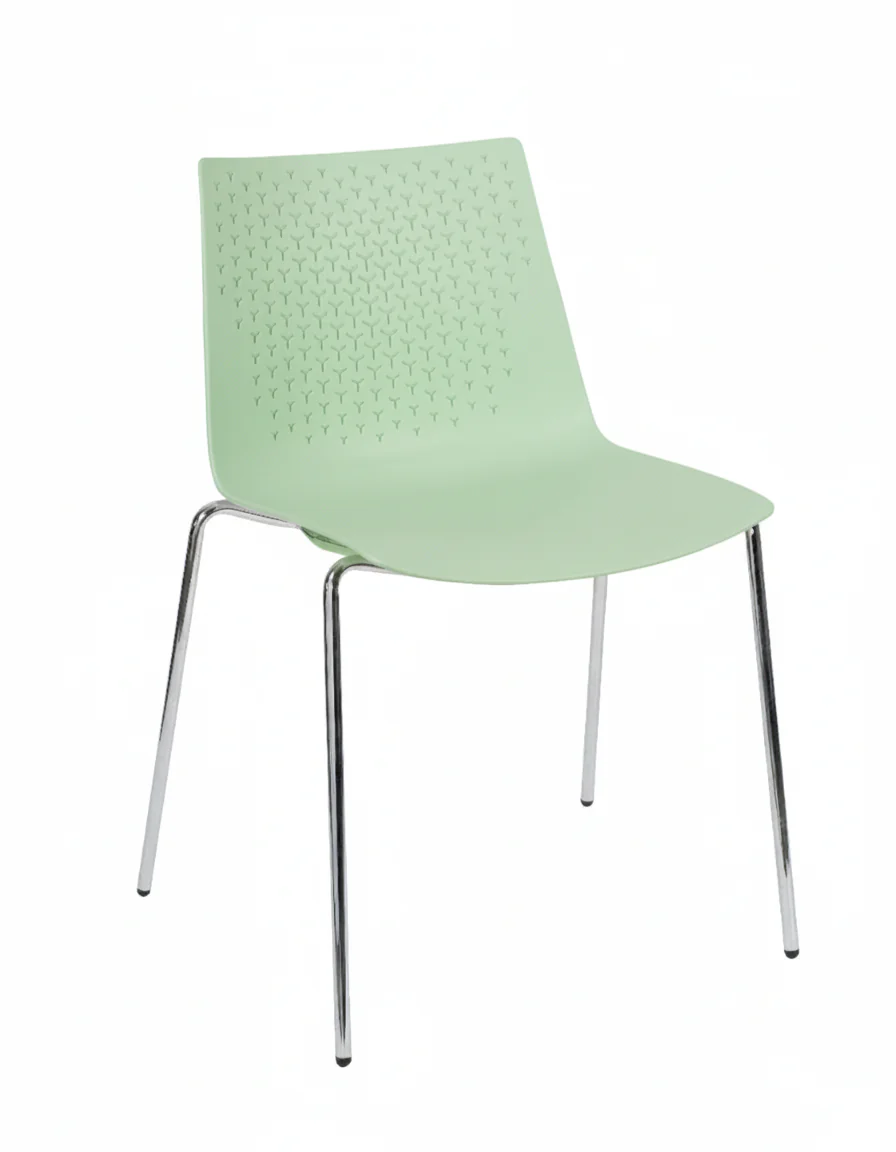 Flex 4 Leg Side Chair Pastel Green - Image 1