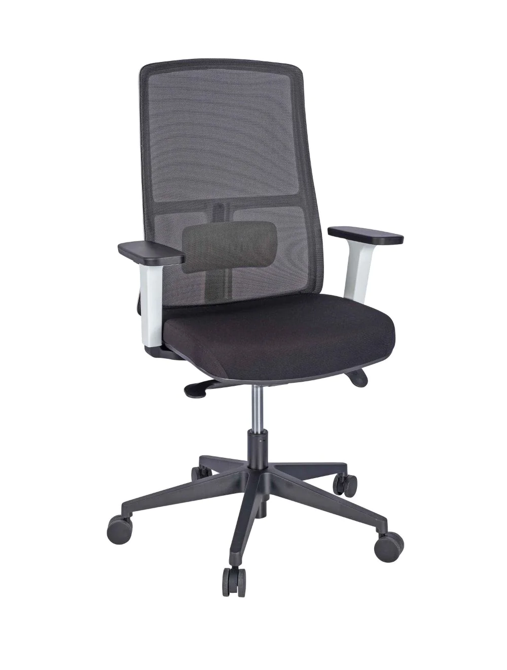 arcaaaaaaaaa_chair_no_headrest_1_copy.webp ARC Office Chair - White / Mesh Back (UPH: AD12 Arms with T727A Mech) - Image 1