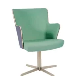 Skapa Armchair (Anth Laminate) - 4 Star Swivel RFU /  Steel with Matt Nickel Finish