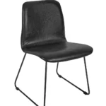 Copenhagen Side Chair Skid Frame (Ply RFU) RFU / EPC Black Steel