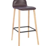 Copenhagen High Stool RFU Shell, Wood Legs Raw RFU Shell / Raw legs