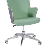 Skapa Armchair (Anth Laminate) - 5 Star Swivel (With Gas) RFU / Aluminium