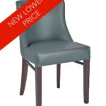 Repton Side Chair - Walnut / Grey Upholstered Grey