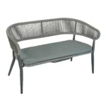 Madrid 2 Seater (Grey) Grey / PL Rope / EPC Aluminium