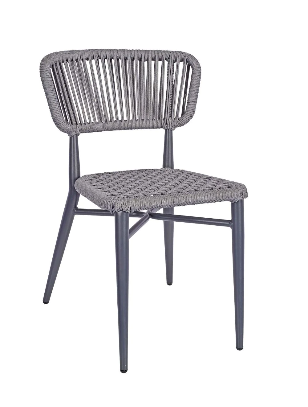 madrid_sidechair_grey_343362-1.webp Madrid Side Chair (Grey) Grey / PL Rope / EPC Aluminium - Image 1