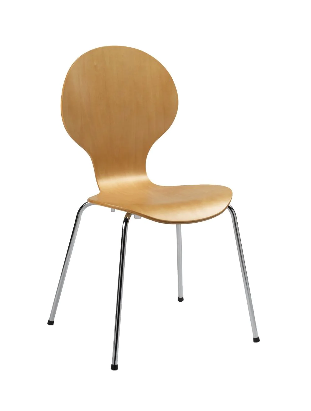 mile_polished_natural_4_leg_frame_331250.webp Mile Side Chair - 4 Leg Frame - Image 1