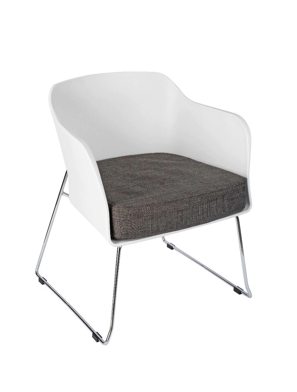 poppy_skid_white_360113.webp Poppy Tub Chair (Skid Frame) White - Image 1