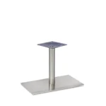 Profile Rect Single Pedestal RT SS Dining Base