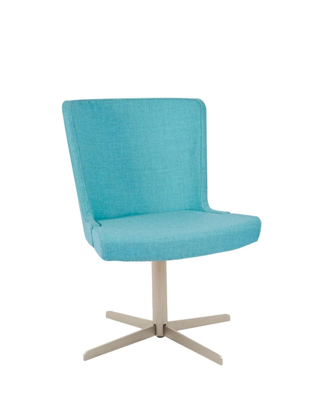s111apa_side_chair_rfu_4_star_nickel_grey_copy.webp Skapa Side Chair - 4 Star Swivel RFU / Steel with Matt Nickel Finish - Image 1