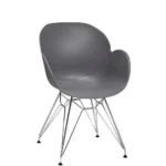 Shoreditch Armchair - N Frame (Chrome) Grey