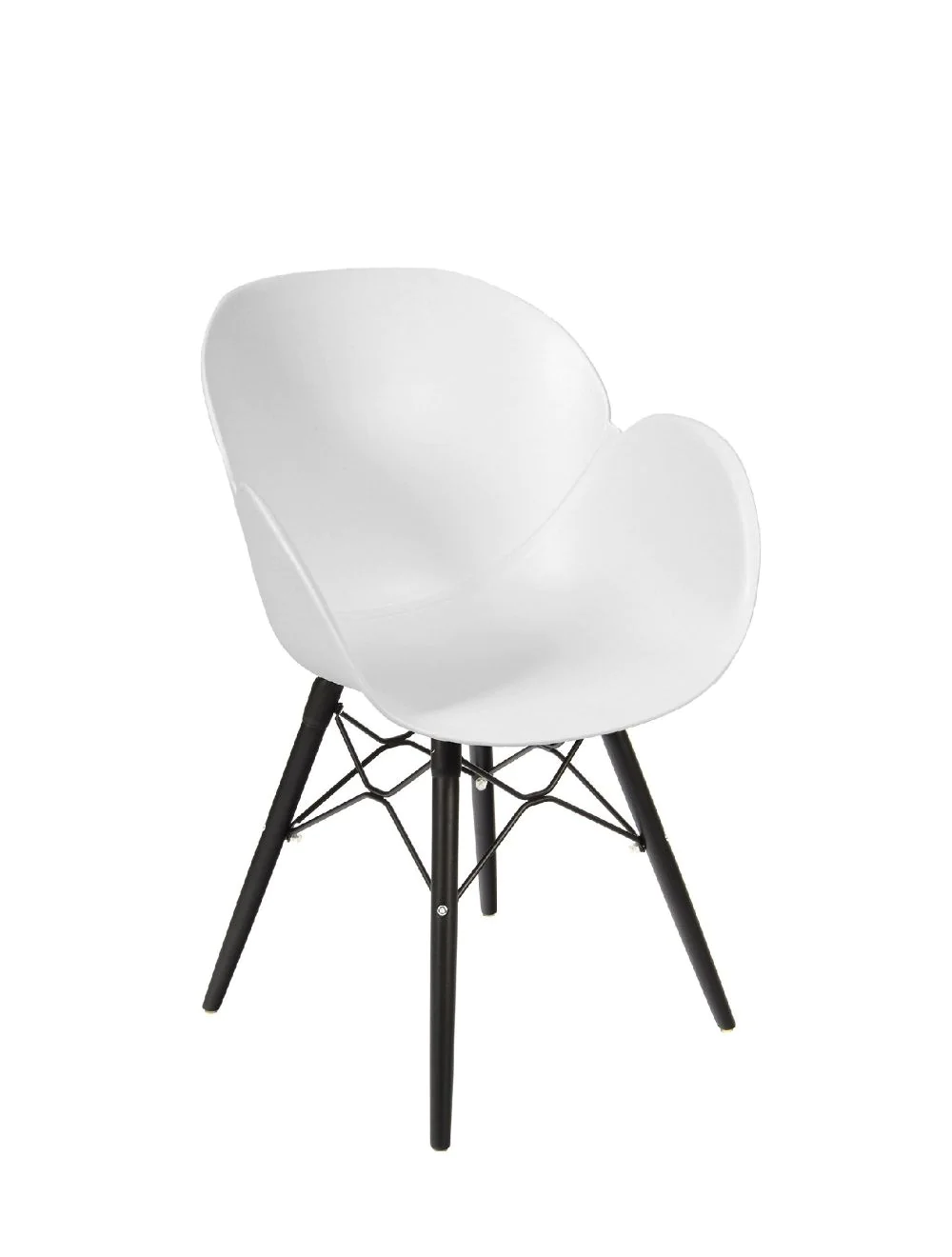 shoreditch_armchair_k_frame_black_white_360059w_web.webp Shoreditch Armchair - K Frame (Black) White - Image 1
