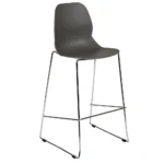 Shoreditch Side Chair - E Frame Mid Height Stool (Skid) Grey