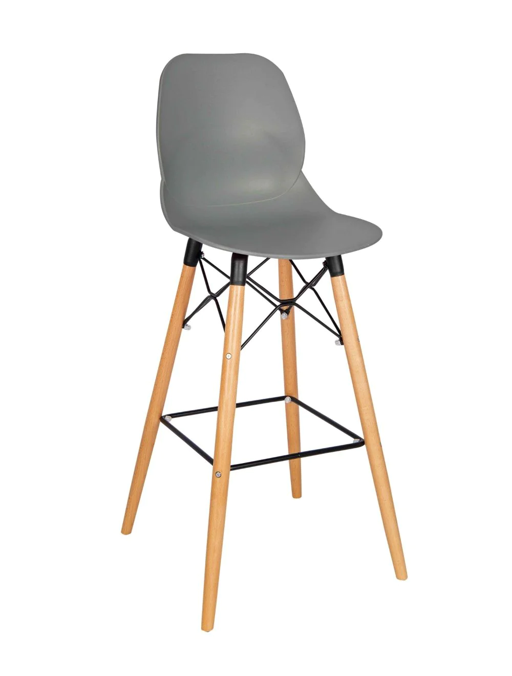 shoreditch_k_frame_beech_grey_360765g.webp Shoreditch UPH Poseur Height Stool - K Frame (Beech) Grey - Image 1