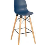 Shoreditch Poseur Height Stool - K Frame (Beech) Navy