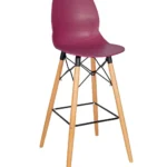 Shoreditch Poseur Height Stool - K Frame (Beech) Plum