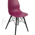 Shoreditch Side Chair - K Frame (Black) Plum