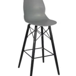 Shoreditch Poseur Height Stool - K Frame (Black) Grey