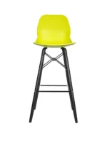 Shoreditch Poseur Height Stool - K Frame (Black) Lime - Image 3