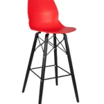 Shoreditch Poseur Height Stool - K Frame (Black) Red