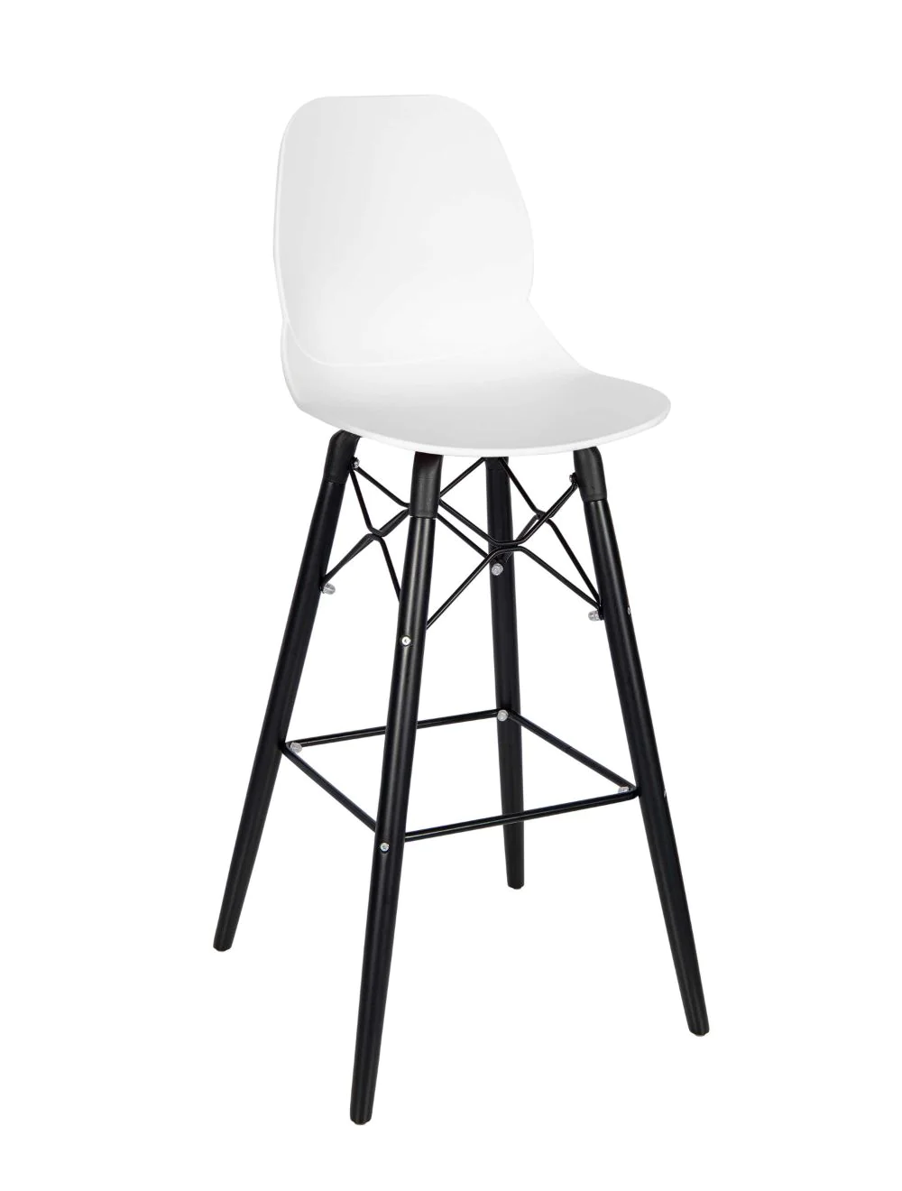 shoreditch_k_frame_poseur_white_360760w_1.webp Shoreditch Poseur Height Stool - K Frame (Black) White - Image 1