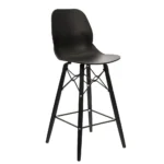 Shoreditch Mid Height Stool - K Frame (Black) Black