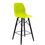Shoreditch Mid Height Stool - K Frame (Black) Lime