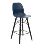 Shoreditch Mid Height Stool - K Frame (Black) Navy