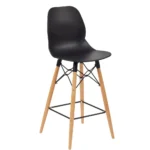 Shoreditch Mid Height Stool - K Frame (Beech) Black