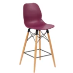 Shoreditch Mid Height Stool - K Frame (Beech) Plum